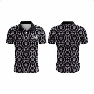 เสื้อกอล์ฟลายดอกไม้ปักโลโก้สำหรับชายหญิงเสื้อระบายอากาศได้ดีไซส์ใหญ่พิเศษ - Product Image 1