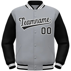 Venta al por mayor diseño personalizado Letterman abrigos High Street invierno cortavientos chaquetas de bombardero para adultos soporte OEM servicio disponible - Product Image 3