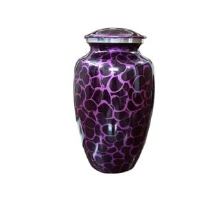 Hot Selling Beautiful Aluminium <b>Adult</b> Urns Stunning <b>Sticker</b> Finish Metal Funeral Accessories for Home Decor - Product Image 2