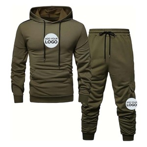 Survêtements pour hommes Ensemble de survêtement à carreaux Survêtements pour hommes 2 pièces Jogging de sport Survêtement - Product Image 1