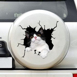 Zpahq tuksedo kucing stiker pemecah mobil, stiker otomatis vinil 3D tahan air untuk dinding Laptop mobil truk jendela - Product Image 1