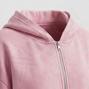 Conjunto Deportivo de Invierno 2026 de Alta Calidad para Mujer, Estilo Vintage, de Lona Resistente, con Sudadera Corta con Capucha y Pantalones Anchos - Product Image 4