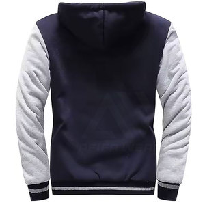 Sudaderas con Capucha de Invierno para Hombre de Alta Calidad, Personalizadas, Sólidas, Transpirables, de Algodón y Poliéster, Teñidas, con Logotipo Personalizado al por Mayor - Product Image 2