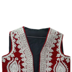 Chaleco bordado a mano tradicional afgana, chaleco bordado de cristal - Product Image 4