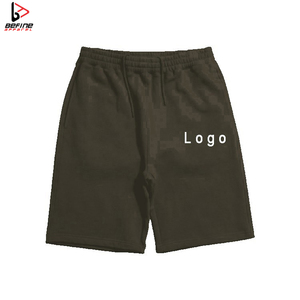 Shorts décontractés pour hommes 2024, 100 % coton, 380 g, coupe ample, style streetwear, motif uni, séchage rapide, respirant, respectueux de l'environnement - Product Image 1