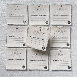 Tarjetas de agradecimiento con bordes de cubierta estampadas en lámina hechas a medida, juego de papelería elegante hecho a mano, tarjetas de agradecimiento de lujo con borde de cubierta - Product Image 2
