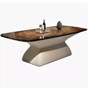 Juego de Mesa de Comedor Ajustable de Madera Maciza Moderna y Duradera para Sala de Estar, Apartamento, Villa, Muebles para el Hogar, No Requiere Ensamblaje - Product Image 2