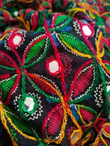 Luxury Heavy Embroidery Work Bridal Dupatta New Party <b>Favor</b> Colourful Neck Wrap Beach Wear Chinese New Year Wedding Gift Fake - Product Image 3