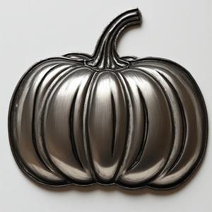 Bougeoir décoratif en aluminium citrouille, design sculpté vintage, fabriqué à la main pour enrichir la décoration d'Halloween - Product Image 5