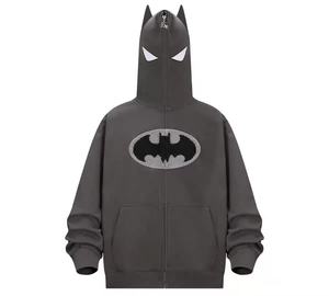 Sweat à capuche unisexe de haute qualité personnalisé avec fermeture éclair intégrale Vente en gros Sweat à capuche surdimensionné pour homme avec fermeture éclair intégrale et col à capuche - Product Image 4