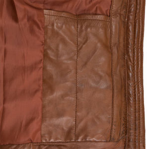 Chaleco informal de piel de oveja para mujer al por mayor, chaleco de piel auténtica a la moda con logotipo personalizado y cuello levantado, venta al por mayor para primavera y otoño - Product Image 3