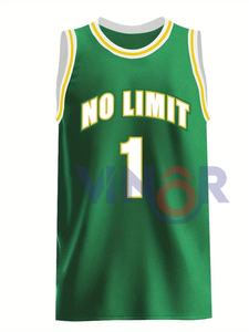 Nouvel arrivage de maillots de basket-ball pour jeunes Short en jersey personnalisé en maille respirante technique de sublimation grande taille réversible OEM - Product Image 2