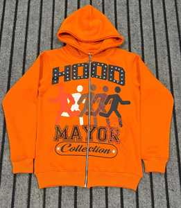 Sweat à capuche personnalisé avec fermeture éclair, imprimé de pierres précieuses scintillantes, délavé au soleil, broderie vintage, effet délavé à l'acide, strass en diamant - Product Image 2