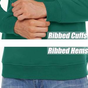 Mens Pullover <b>Lined</b> Sherpa Sweatshirt Autumn Outwear <b>Fleece</b> Warm Casual <b>Lined</b> <b>Jumper</b> - Product Image 6