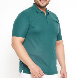 Polo de talla grande con logotipo personalizado para hombre, Polo transpirable de alta calidad para hombre de talla grande, con tarifa mayorista - Product Image 3