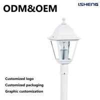 Éclairage extérieur LED en aluminium de haute qualité, best-seller, style pilier, jardin, cour, moderne, nouveau, blanc, colonne, télécommande