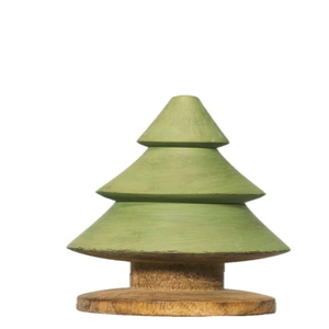ของตกแต่งสีเขียวต้นไม้ไม้ธรรมชาติขนาด15นิ้วของตกแต่งโต๊ะทำจากไม้แบบชนบทงานตกแต่งแบบธรรมชาติทำด้วยมือทำจากไม้สนธรรมชาติ100% - Product Image 1