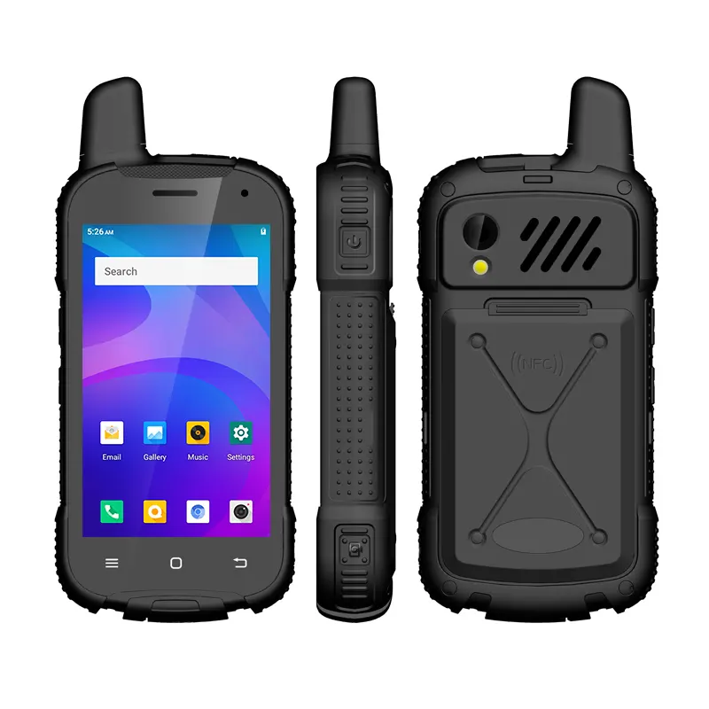 UNIWA F100 4-дюймовая кнопка SOS Android PoC Radio Zello PTT 4G Walkie Talkie NFC мобильный телефон
