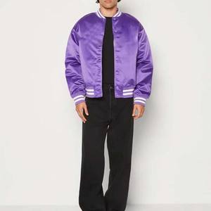 Blouson bomber en toile de haute qualité pour homme, col montant, boutonné, imperméable, coupe-vent, respirant, logo sur le devant - Product Image 3