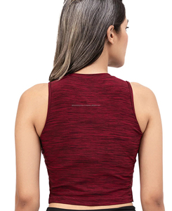 Camiseta sin mangas de longitud corta para mujer de calidad superior estilo Streetwear cuello redondo Slim Fit transpirable bordado uno para todos - Product Image 2