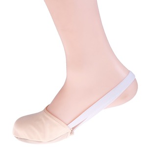 Chaussures de gymnastique rythmique mi-longues beiges avec semelle en peau de cochon Danse enfant et adulte Danse Roupa Ginastica pour filles - Product Image 4