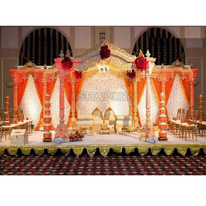 มณฑปงานแต่งงานแบบสามเสาที่สวยงาม วิดีโอแสดงมณฑปงานแต่งงานยอดนิยมในสหรัฐอเมริกา ผลิตจากไฟเบอร์ สำหรับพิธีแต่งงานแบบทamil  ผู้ผลิตจากสหรัฐอเมริกา - Product Image 6