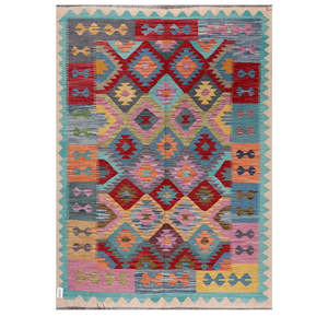 Maimana Afghanistan Kilim <b>Rug</b> 196 X 144 cm <b>Area</b> <b>Rugs</b> & <b>Sets</b> - Product Image 1