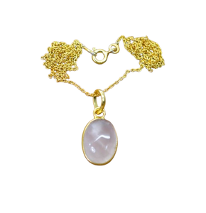 Classique Pendentif Bijoux Pour Femmes Boho Style Bijoux 925 Sterling Silver Rose Quartz Gemstone À La Main Pendentif Cadeau Femme - Product Image 1