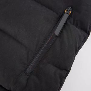 Outdoor Warm Casual Sport Waterproof Windbreaker Polyester Cotton Fabric Black Hooded Puffer <b>Jacket</b> <b>Men</b> Custom Puff <b>Jacket</b> - Product Image 3