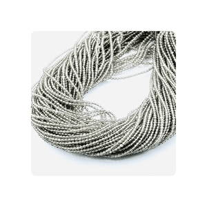 Cuentas Redondas Facetadas de Cuarzo Ahumado Natural de Alta Calidad de 13 Pulgadas, 2 mm 2:5 mm, Piedra para Hacer Joyas - Product Image 6