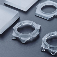 Capsule temporelle saphir de luxe: boîtier de montre transparent et résistant aux rayures