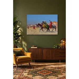 Impresión en lienzo de Fida Gerome: Caballeros con lanza en el desierto - Product Image 5