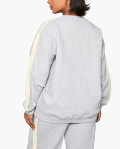 Sudadera Larga Holgada para Mujer, Tejida con Forro Polar Suave, Estampada, Transpirable, Mezcla de Algodón, Secado Rápido, Silueta Relajada, Acogedora - Product Image 2