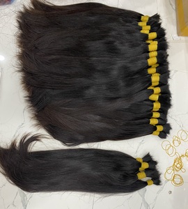 Cabello humano Remy virgen 100% con cutícula alineada, cabello vietnamita cortado de un donante, extensiones a granel para blanquear - Product Image 5