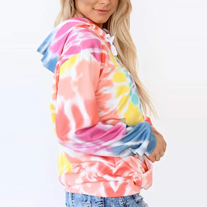 Style à la mode femmes cravate teinture à capuche Unique cravate teinture motif nouvelle mode vêtements pour femmes cravate et teinture à capuche - Product Image 3