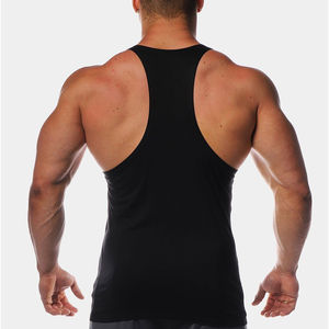 2024 nouveau gros personnalisé hommes Gym entraînement débardeur gilet couleur unie OEM ODM grande taille Polyester capuche col imprimer pas cher prix - Product Image 3