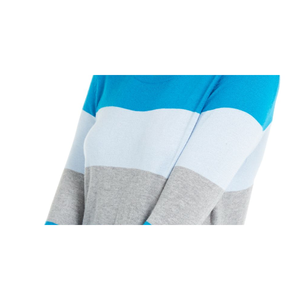 Maglione blu X-Large da donna Maison Jules, t-shirt a maniche lunghe con collo gioiello e blocchi di colore - Product Image 3