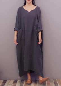 เดรสแม็กซี่แขนยาวมีจีบสำหรับผู้หญิงชุดเดรสยาวพิมพ์ลายดอกไม้มีเอกลักษณ์สไตล์แฟชั่นฤดูใบไม้ผลิฤดูร้อน - Product Image 5