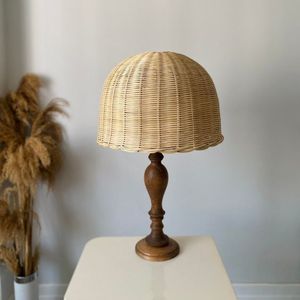 Mejor venta HNH artesanía ratán candelabro titular linternas vela tarros tejido a mano decoración del hogar Navidad personalizado hecho a mano - Product Image 3