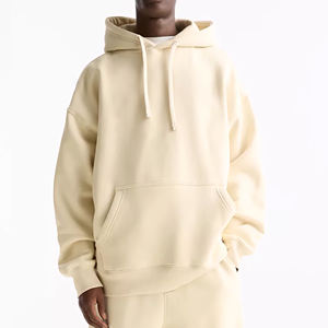 Chándal holgado de 500 GSM para hombre, Sudadera con capucha y hombros caídos de peso pesado, pantalones de chándal de gran tamaño, chándal liso para hombre - Product Image 5