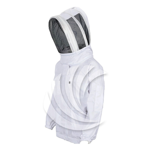 Veste d'apiculteur de haute qualité en tissu de coton respirant avec manches et voile – Idéale pour les apiculteurs - Product Image 3