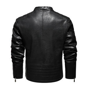 Robuste rebelle acier cacher urbain véritable peau de mouton col de chemise classique camionneur tenue décontracté lisse léger imperméable veste - Product Image 4