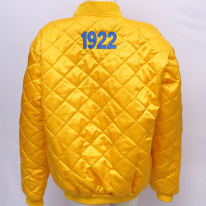 Veste matelassée d'hiver pour femmes grande taille en gros Sigma Gamma Rho tissu satiné respirant coupe-vent avec logo brodé - Product Image 6