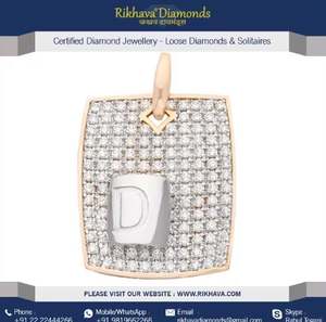 Colgante de diamante de oro rosa y blanco elegante y lujoso más eficaz para colgante encanto de joyería para ocasiones especiales - Product Image 5