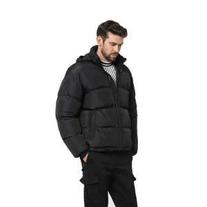 Veste polaire matelassée imperméable de qualité supérieure de style urbain pour hommes pour l'hiver et l'extérieur Manteaux à bulles chauds avec logo personnalisé - Product Image 2