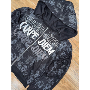 Offre Spéciale nouveauté hiver hommes en détresse fermeture éclair sweats à capuche 100% coton respirant haute qualité poche Design Street Wear - Product Image 5