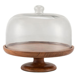 DESIGN DÉCORATIF DE HAUTE QUALITÉ FÊTES DE MARIAGE DÉCORATION DE TABLE DESSERT SUPPORT À GÂTEAU EN BOIS AVEC SUPPORT EN MÉTAL POUR ANNIVAIRE - Product Image 2