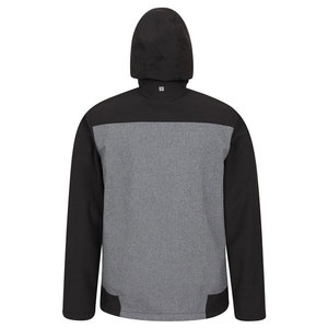 เสื้อแจ็คเก็ตซอฟต์เชลล์ผู้ชายแบบมีฮู้ด ปี 2026 แฟชั่นใหม่ บริการ OEM MOQ ต่ำ โลโก้ด้านหน้า ระบายอากาศ กันลม เสื้อกันหนาวราคาสมเหตุสมผล - Product Image 3