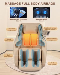 Sillón de Masaje con Airbag de Cuerpo Completo, Ciclónico, Inteligente, 4D, Mecánico, con Guía SL, Control por Voz con IA, Cómodo Sillón Tipo Sofá - Product Image 4