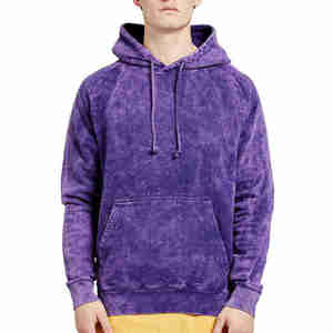 Sweat à capuche unisexe coupe oversize en molleton 100% coton, style streetwear, délavé à l'acide, avec logo et personnalisation sur mesure - Product Image 2